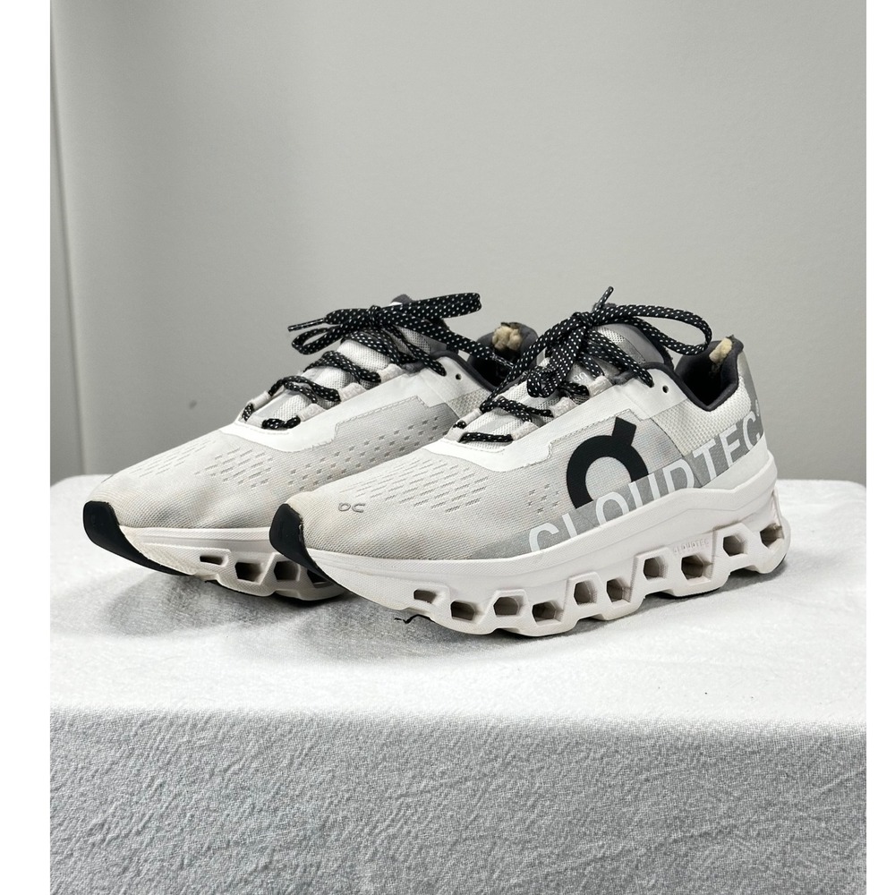 On Running Women's Cloudmonster Undyed White Running Shoes Size 7.5 CloudTec
